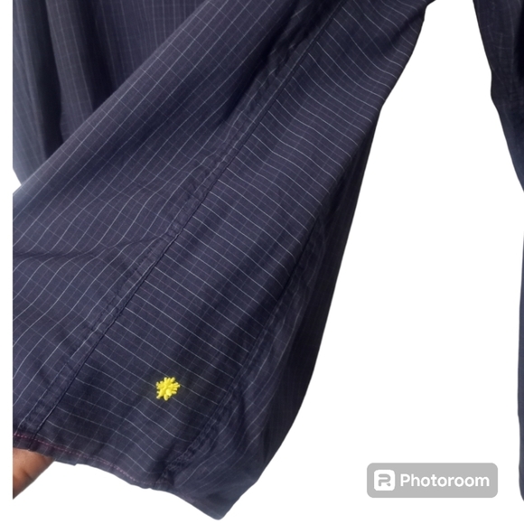 Descendant of Thieves Windowpane Plaid Button-Down Shirt Limited Edition Size XL - Picture 3 of 16